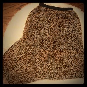 Sheer leopard skirt by divided